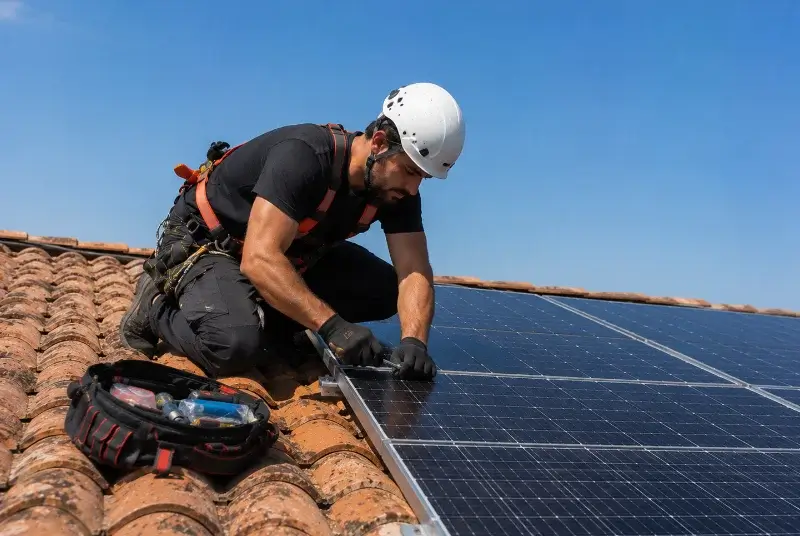 Maintenance et monitoring de panneaux solaires à Ambérieux-en-Dombes